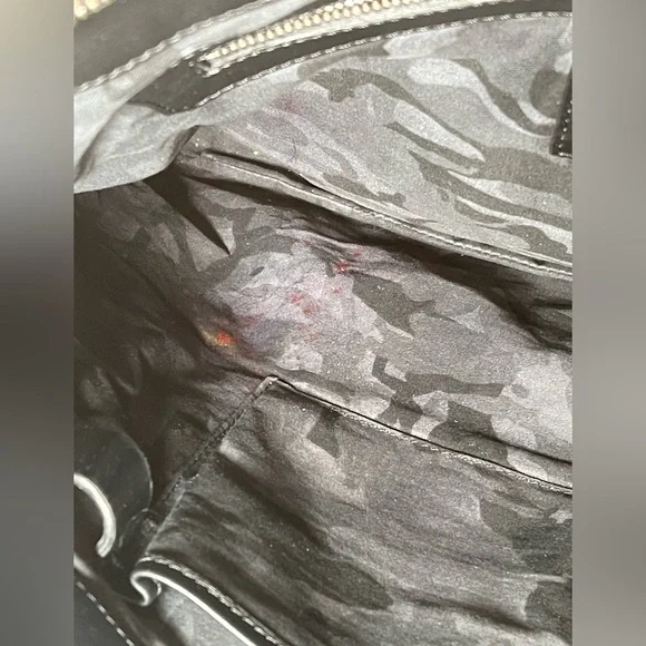 Jimmy Choo Oversized Derek Clutch Wrislet Black Leather Studded Star Bag - Picture 14 of 17